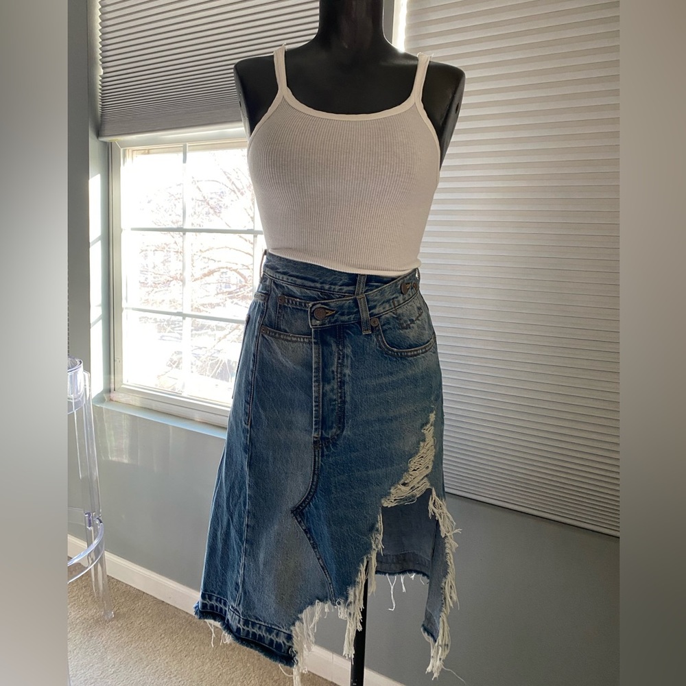 R13 Norbury Denim skirt